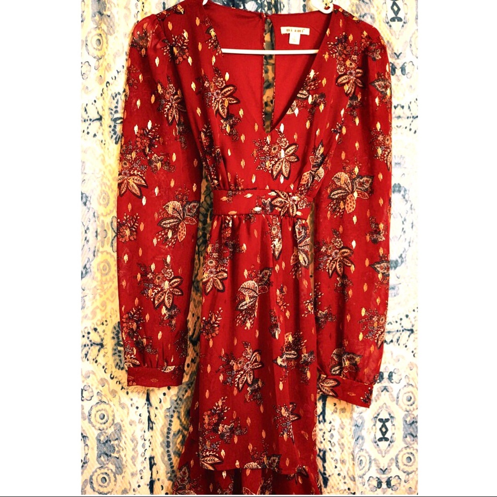 Burgundy Dress